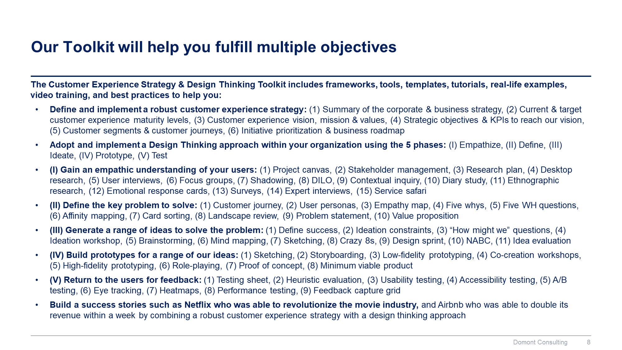 Customer Experience Strategy & Design Thinking Toolkit - Image 9