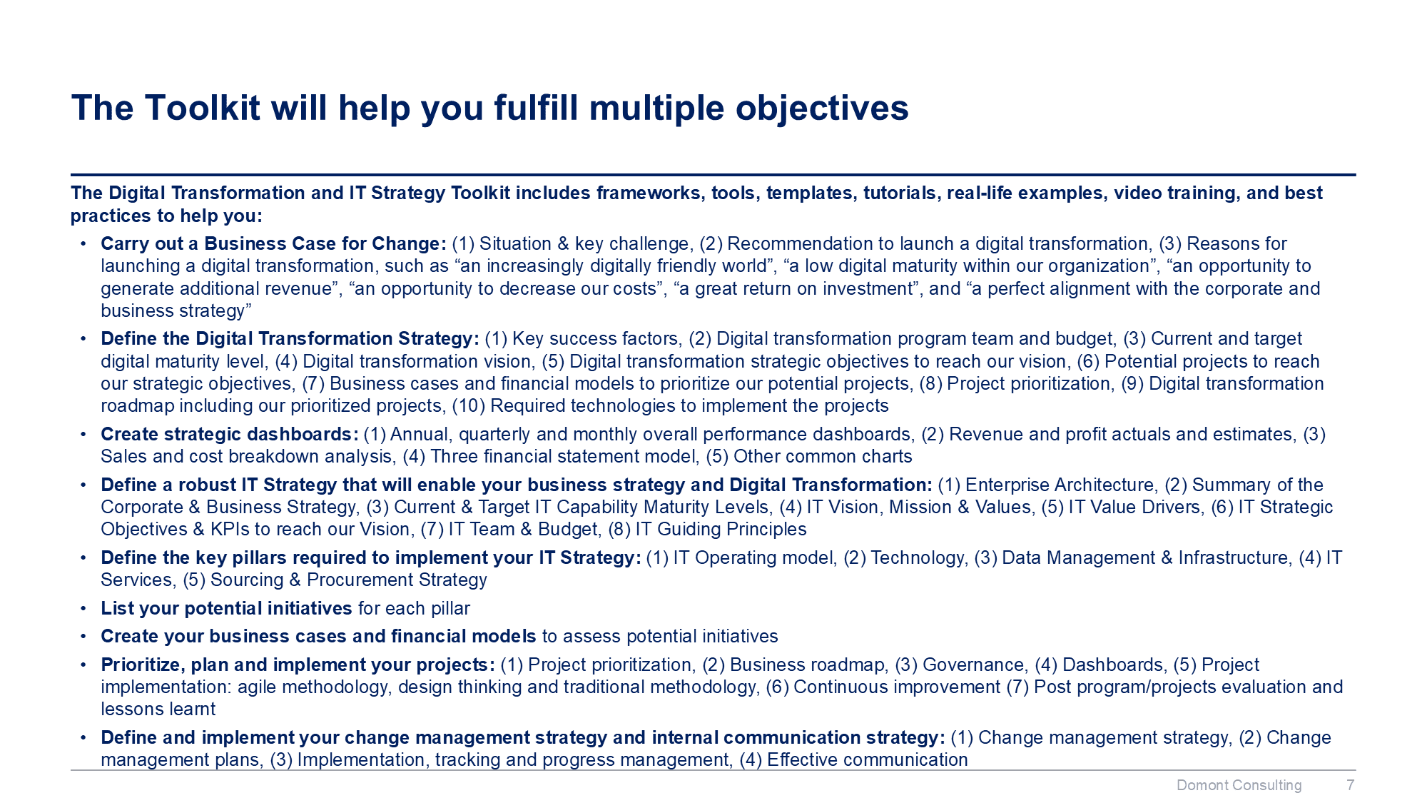 Digital Transformation and IT Strategy Toolkit - Image 7