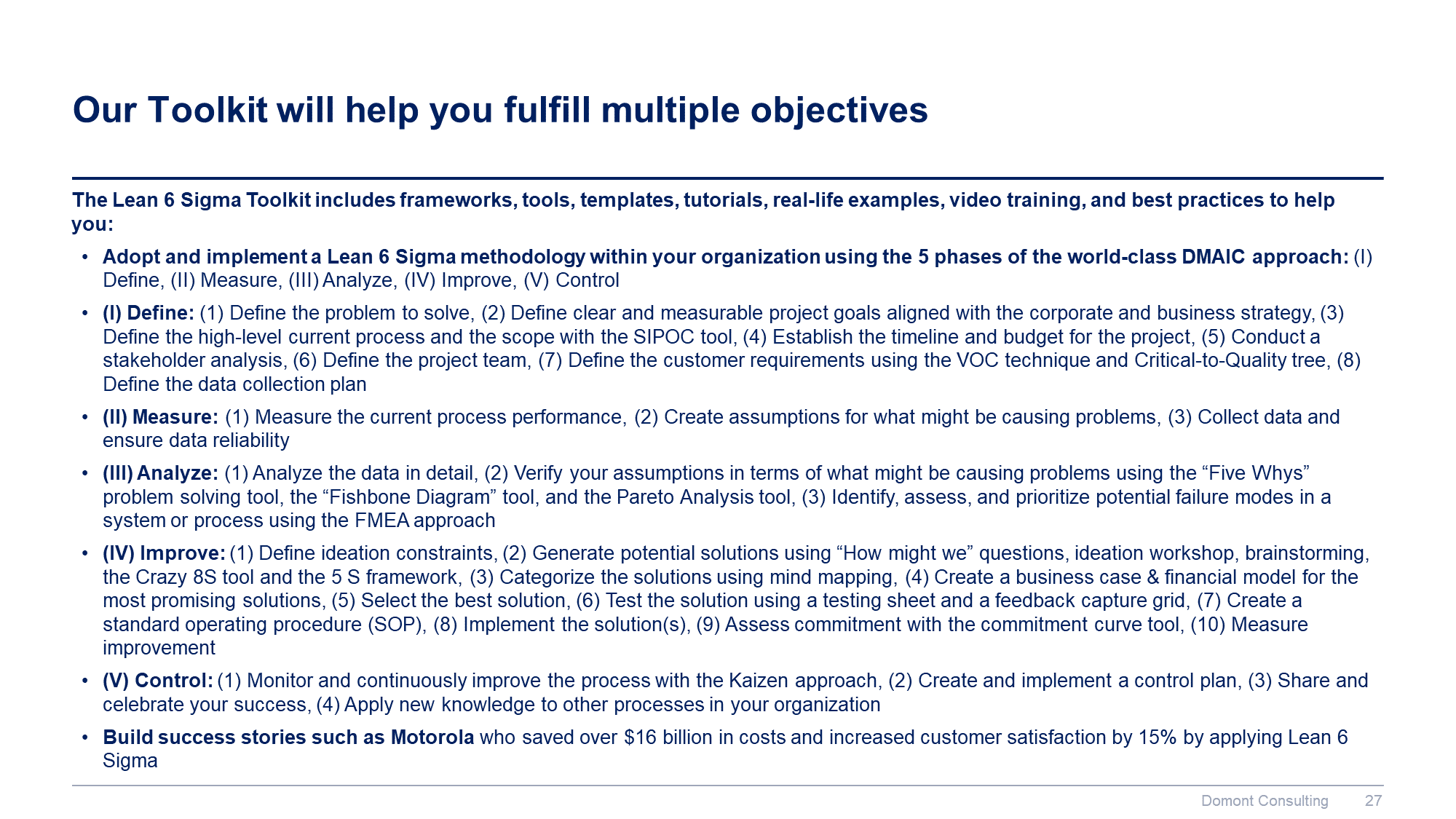 Lean 6 Sigma Toolkit - Image 27