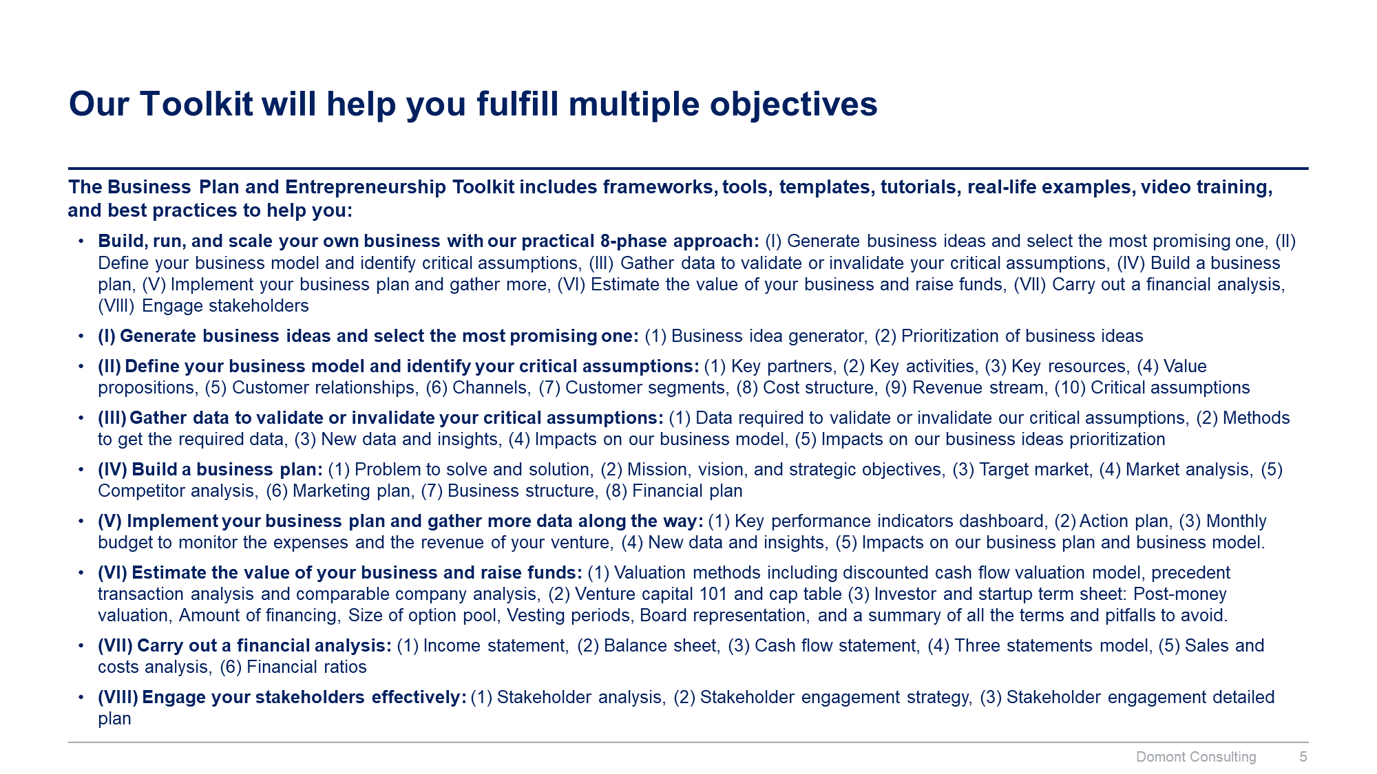 Business Plan and Entrepreneurship Toolkit - Image 6